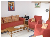 Haus Neptun, Studio-Wohnung Wohnzimmer