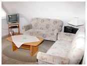 Haus Neptun, Haupt-Wohnung Wohnzimmer