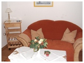 Haus Neptun, Anbau-Wohnung Wohnzimmer